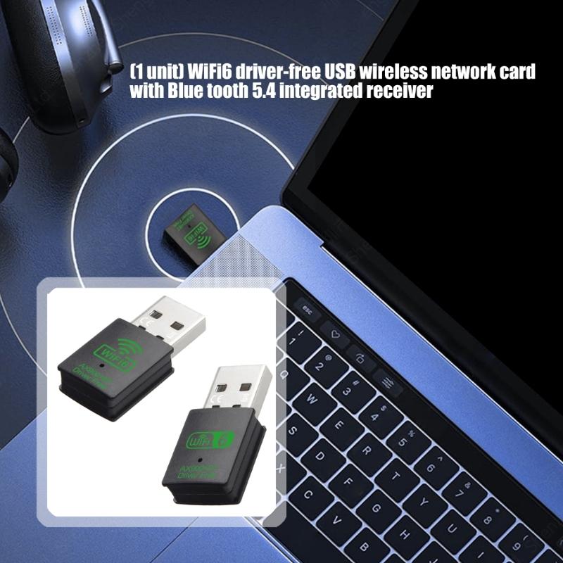 Latest WiFi 6 AX900 USB Networking Dongle for Desktop and Laptop Fast Speed Two Band Connectivitys