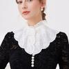 Removable Women Fake Collar Lace Detachable Collar Vintage Embroidered Ruffle Collar  Fashion