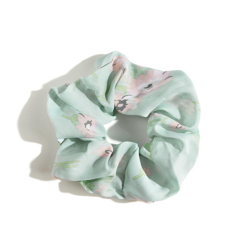 Leopard Print Hair Band Bohemian Large Intestine Band Small Fresh Commuter Rubber Band Flower Print Head Band Head Rope