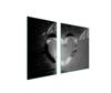 GLASPLATTE und SCHNEIDEBRETT 100x52 HERZ