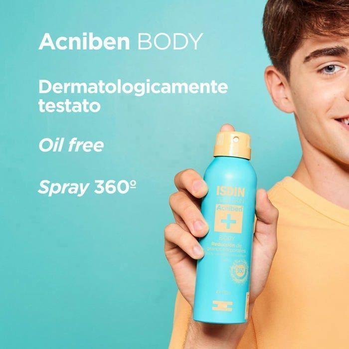 Isdin Teen Skin Acniben Body Spray 360° Riduzione Dei Brufoli Sul Corpo 150 ml