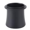 Coffee Dosing Cup Aluminum Alloy Antistatic Coffee Powder Feeder Dosing Cup for 51mm 53mm 54mm Portafilter Basket Black