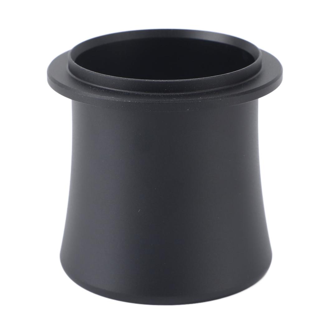 Coffee Dosing Cup Aluminum Alloy Antistatic Coffee Powder Feeder Dosing Cup for 51mm 53mm 54mm Portafilter Basket Black
