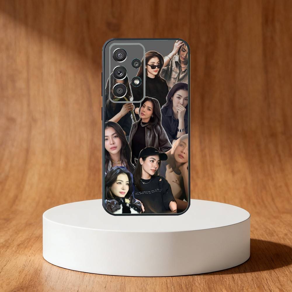 P-Peraya M-Malisorn Faye Phone Case For Samsung S25,S24,S21,S22,S23,S30,Ultra,S20,Plus,Fe,Note,10,9,5G Black Cover