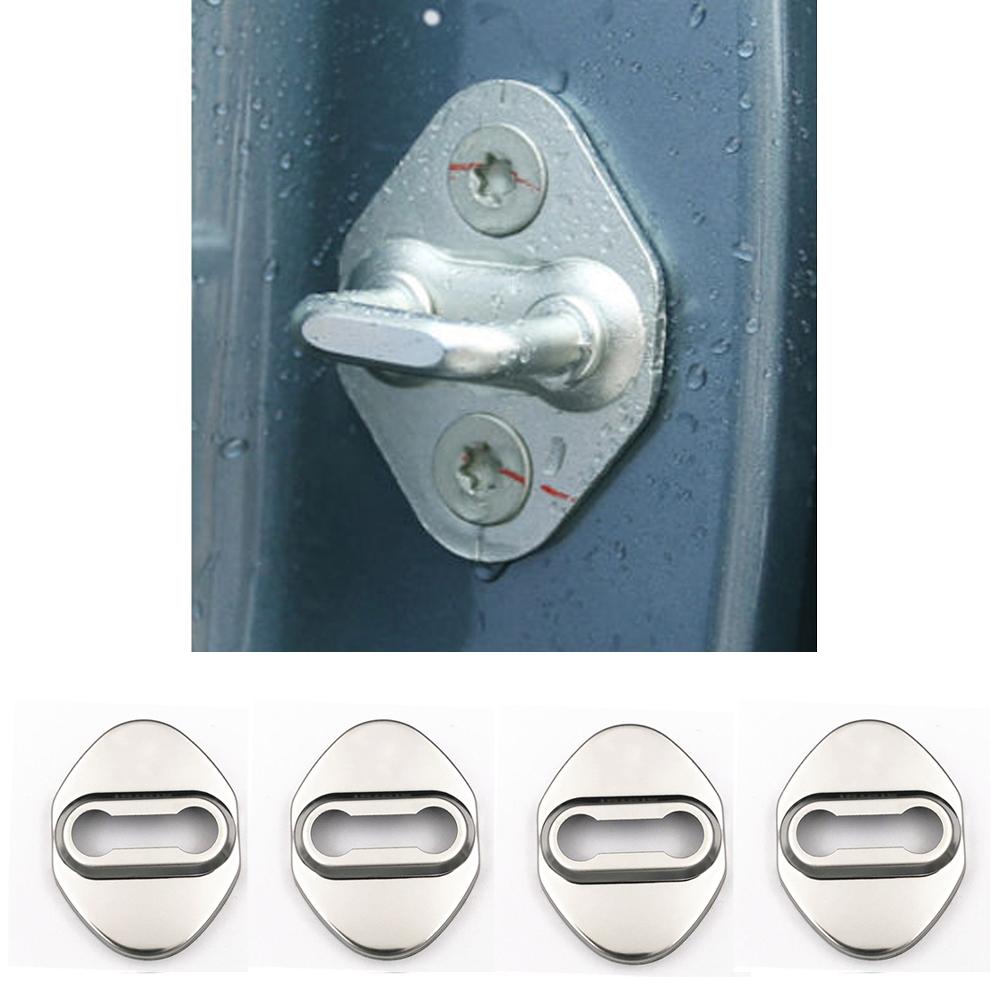 4PCS Car Door Lock Cover Case For Toyota chr Corolla Camry rav4 Yaris hilux prius avensis auris Prado verso fortuner Accessories