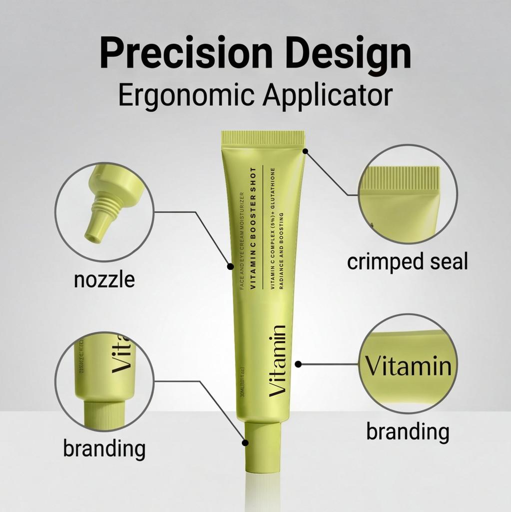 Vitamin C Face Cream Booster Shot Serum Moisturizing Fine Lines Hydrating Brightening Firming Facial Serum 30ml