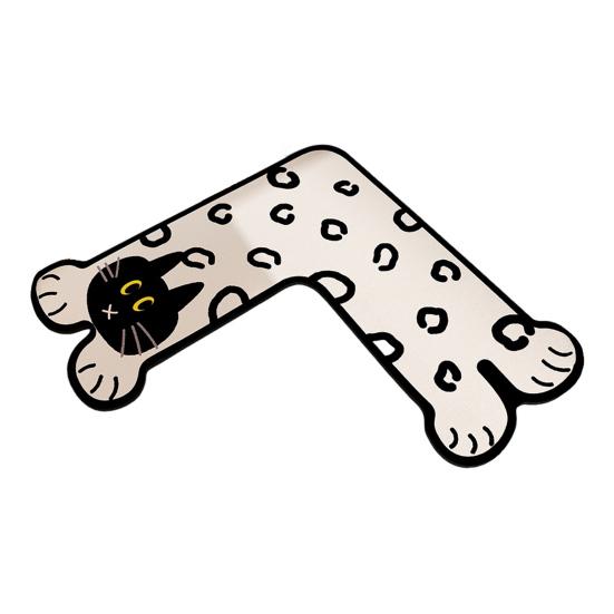 Diatom Mud Floor Mat Cartoon Animal Shape L-Shaped Design Water Absorbent