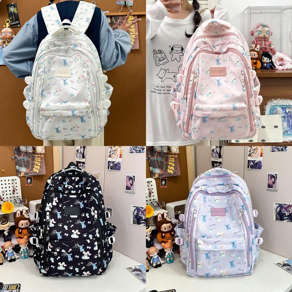 Printed Rabbit Animal Pattern Small Backpack For Girls And Teens Travel Casual