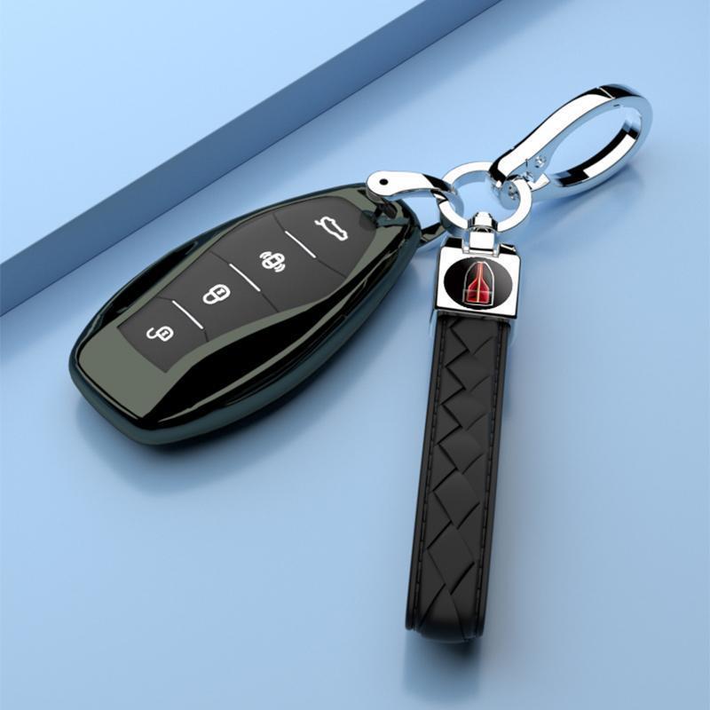 Premium HQ9 Men's Key Shell Cover for 2023 Hongqi H5 – Full Coverage with Stylish Buckle