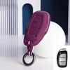 New Suede Leather Car Key Case Bag Cover For Hyundai Ix25 Ix35 Sonata Elantra Tucson  Avante Verna Santafe Mistra Accessories