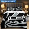 3PCS Los Angeles ice hockey  Bedding Set,Including 1pc Duvet Cover And 2pcs Pillowcases Perfect for Bedroom, Dormitory, Fan Christmas gift