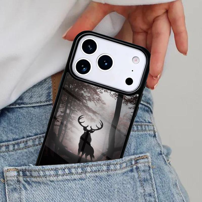 Deer Soft Phone Case for iPhone 16e 15 14 13 12 17 Pro Max Plus Air 17pro Cover Coque
