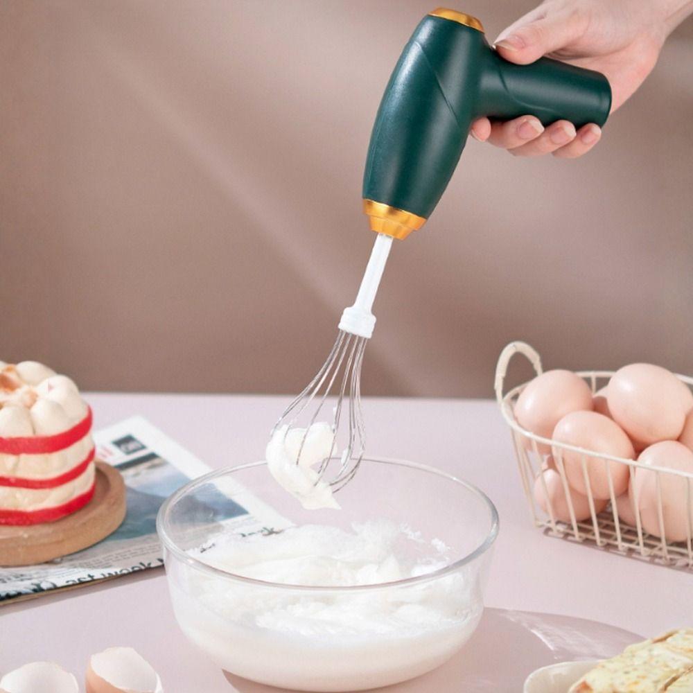 with Replacement Heads Electric Egg Beater Wireless Electric Egg Whisk Electric Mixer Kitchen