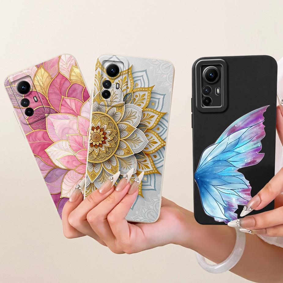 Pro pouzdro Xiaomi Redmi Note 12S Nový luxusní kryt s barevným potiskem 6,43'' Měkké silikonové pouzdro pro Redmi Note 12S Note12s Fundas Nárazník