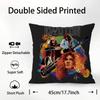 Band L-Led Z-Zeppelin Pillow Case Square Double‑Sided Print Cushion Case For Sofa Home Bedchamber Decor Gift