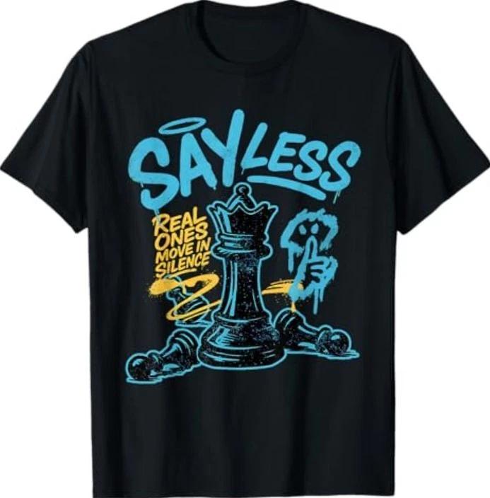 Say Less Streetwear Retro Matching Gamma Blue T-Shirt XL