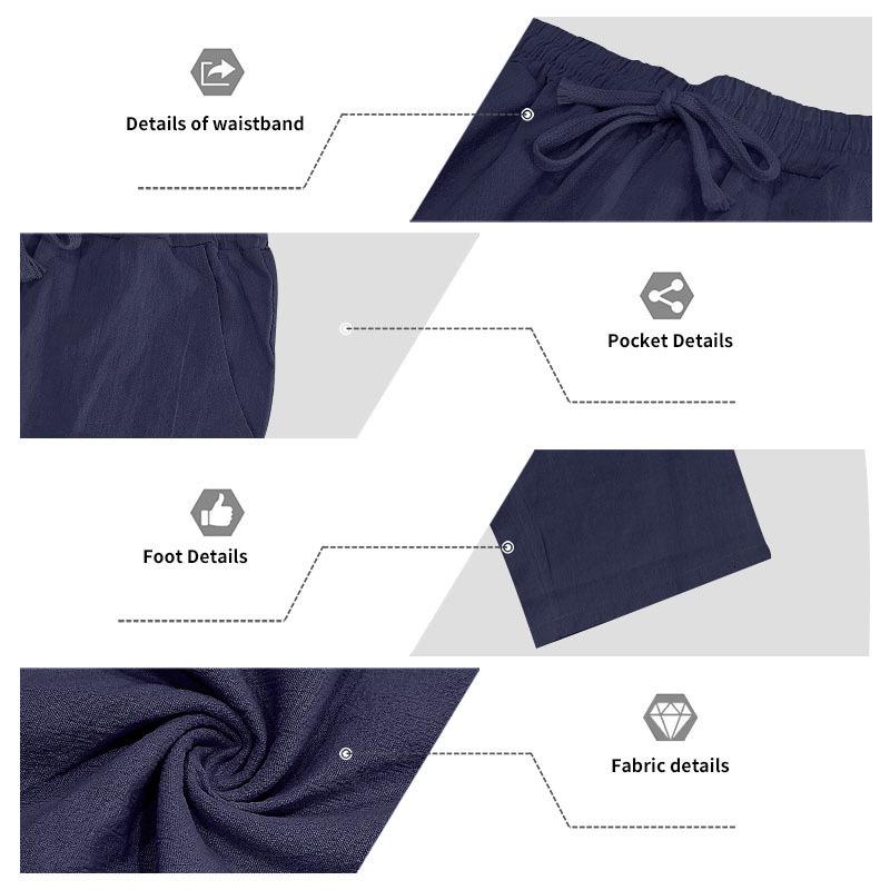 European Summer Men's Linen Sleeveless Lapel Shirt & Long Pants Set - Breathable Casual Two-Piece