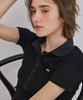 MARROT Slim Button Collar T-Shirt_Black