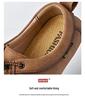 Spring Plus Size Hand-stitched Men's Leather Moccasins - Fashionable & Versatile Casual Shoes
