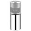 Floor standing ashtray bin 30 L steel gray