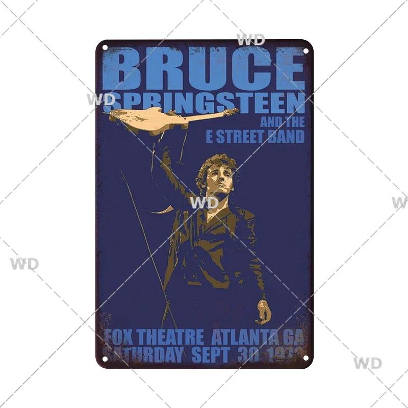 Retro Vintage Rock N Roll Band Metal Tin Sign - The Doors ZZTOP Queen Music Poster, Wall Decor Plaque Plate