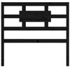 VidaXL Headboard Black 95.5x4x100 Cm Solid Pine Wood 818024