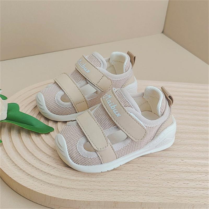 

New Summer Baby Shoes Mesh Breathable Girls Sandals Closed Toe Soft Bottom Fashion Toddler Boys Shoes. 22 хакі