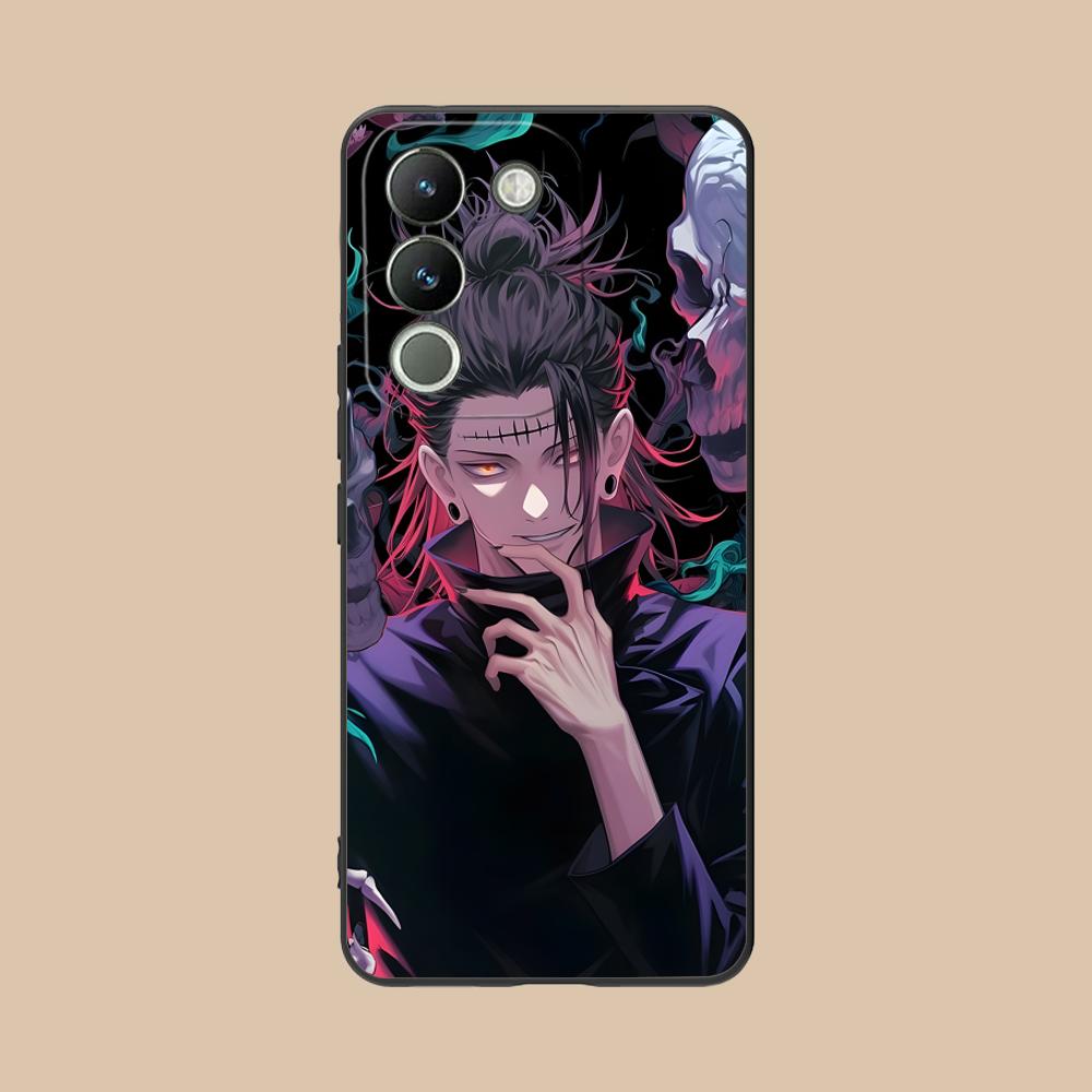 Jujutsu Kaisen Geto Suguru Handyhülle für VIVO V60 V50 V40 V30 V29 V27 V25 V23 Pro Lite 5G Bunte Druckabdeckung Luxuriöse Abdeckung