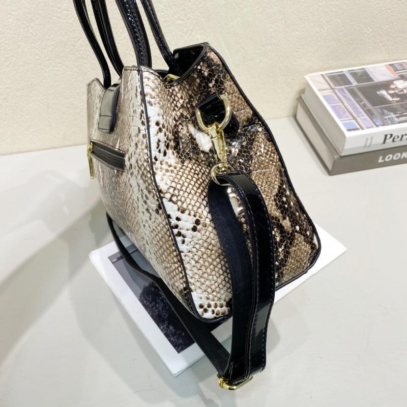Women'S Bags Large Capacity Handbags Snake Pattern Bags Crossbody Shoulder Bags Underarm Bags
