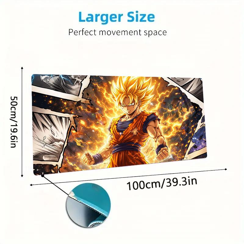 Son Goku Potisk Polštář Protiskluzový Podložka pod Notebook Tablet Velká Podložka pod Myš XXL Podložka Mini PC Herní Podložka S Uzamykatelným okrajem