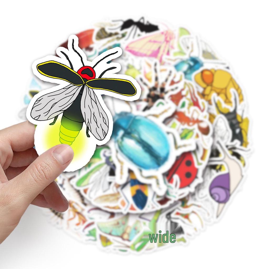 50pcs Animal Insect Stickers for Luggage, Laptops & Cars - Trendy Graffiti Design