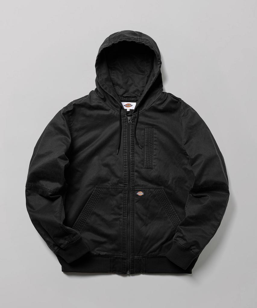 Dickies Canvas Padded Zip-Up Hoodie Black