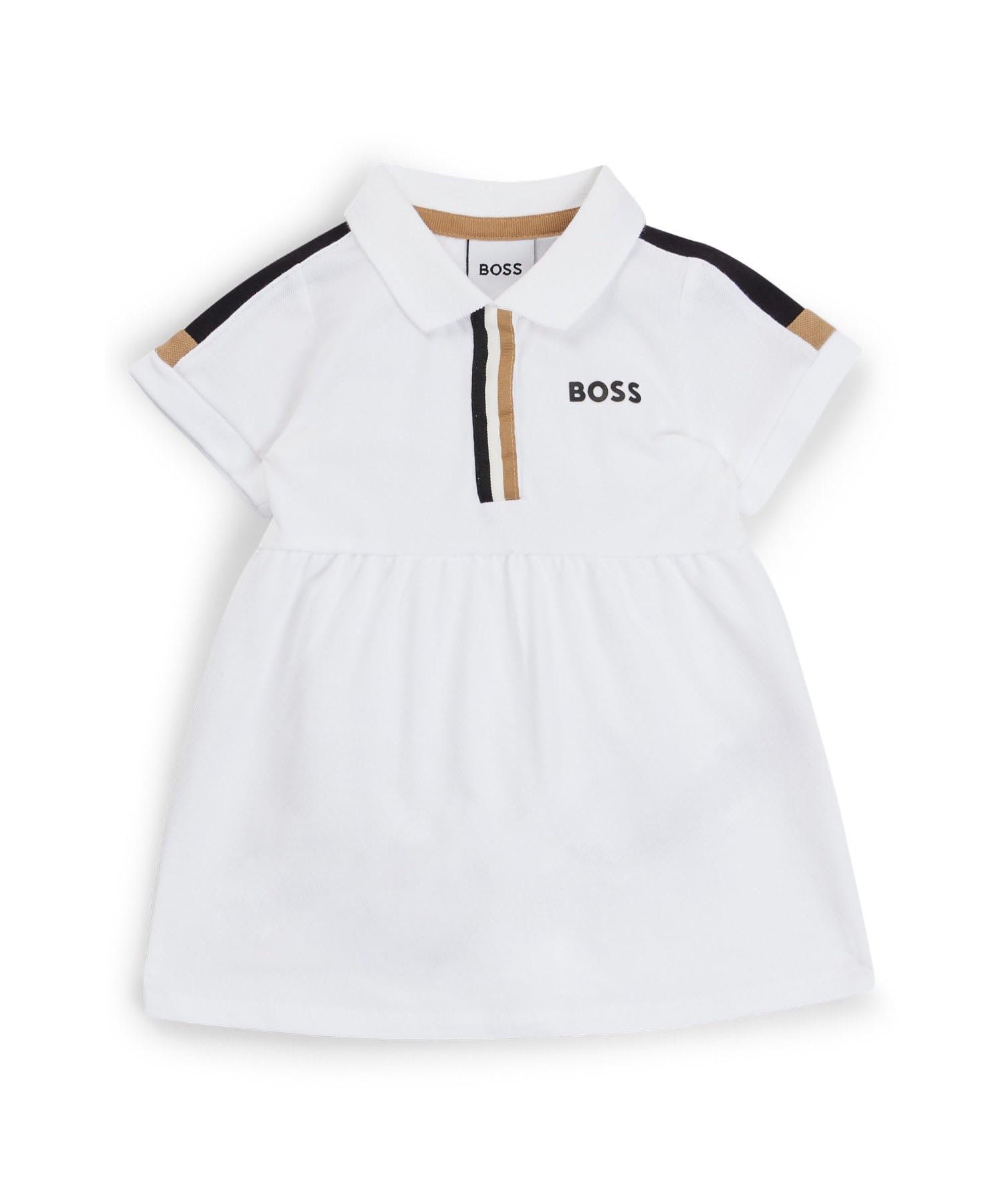 

BOSS Baby Polo Stretch Cotton Size White Dress, Pique, 71, белый