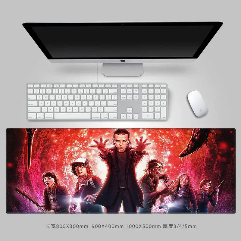 Premium Personalisierte Kreative Mauspads StrangerThings Leder-Mauspad Peripheres Computer-Tastaturpad Große Größe Büro-Schreibtischpad Tastaturpad