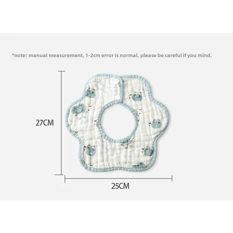 Maternal Baby Products Cotton Baby Bib Newborn Flower Shape Feeding Saliva Soft Towel Stereo Skin-friendly Breathable Burp Cloth