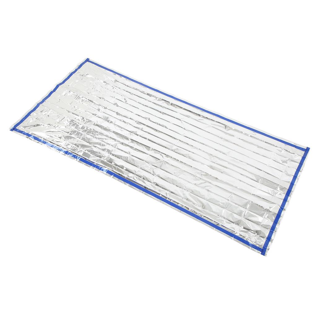 Survival Blanket Waterproof Foldable Emergency Thermal Blanket for Outdoor Camping Hiking Silver 200x100cm