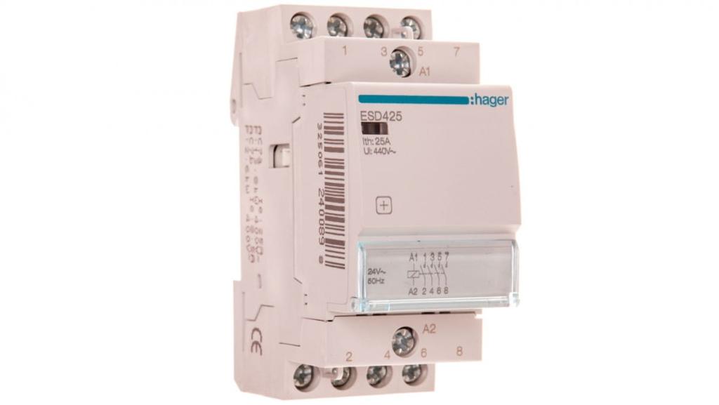 Modular Contactor 25A 4Z 0R 24V AC ESD425