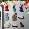 9Pcs Jesus Christian Fridge Magnet Sticker Religious Kitchen Christmas Theme Magnets for Refrigerator Christian Jesus Christmas