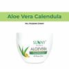 Sunny Herbals Aloevera Calendula Cream 250 gm Pack of 1 | Deep Hydration, Skin Soothing & Natural Face Nourishment