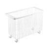 Laundry Basket Tower with Casters Wide & Low 35L White Yamazaki Jitsugyo Drum Type Washing Machine Large Capacity Laundry Box Basket Laundry Laundry