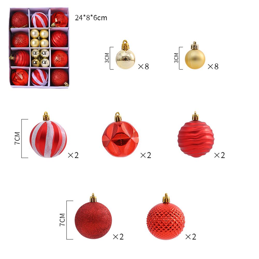 

Christmas Balls Decorative Balls Blue Gray Pink Red (As Pictures Show) 26 Pcs Box High Quality Quality Is Guaranteed червоний
