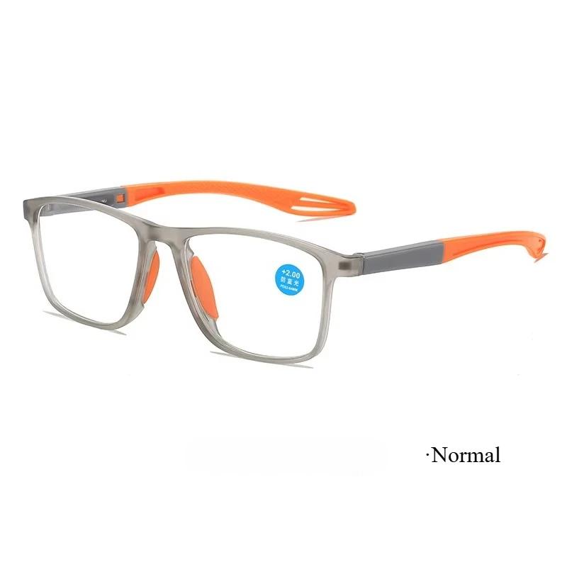 

Unisex HD Sports Photochromic Far Sight Glasses Fashion Non-slip Anti Blue Light Presbyopia Eyeglasses Diopter +1.0 TO +4.0 1.5
