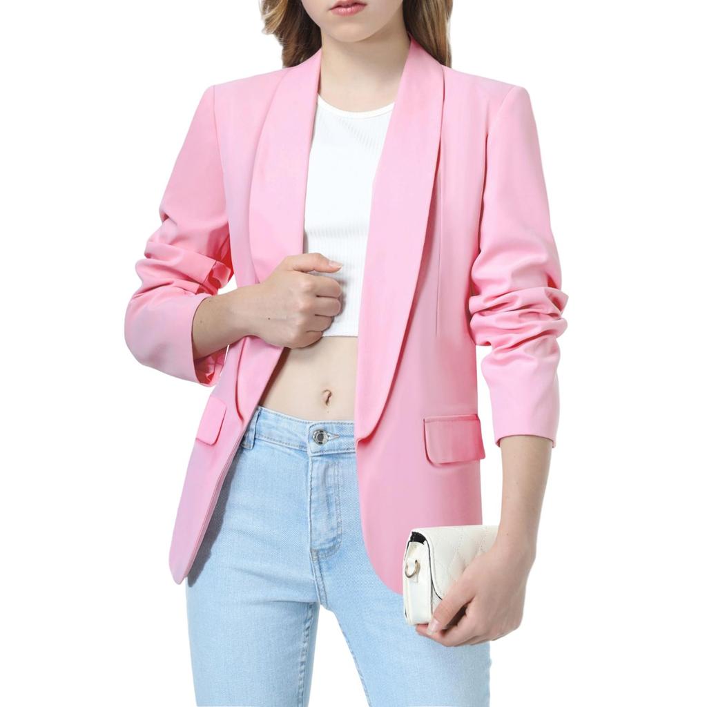 Girls' Jacket - Notch Lapel Stylish Coat  6-12 Y