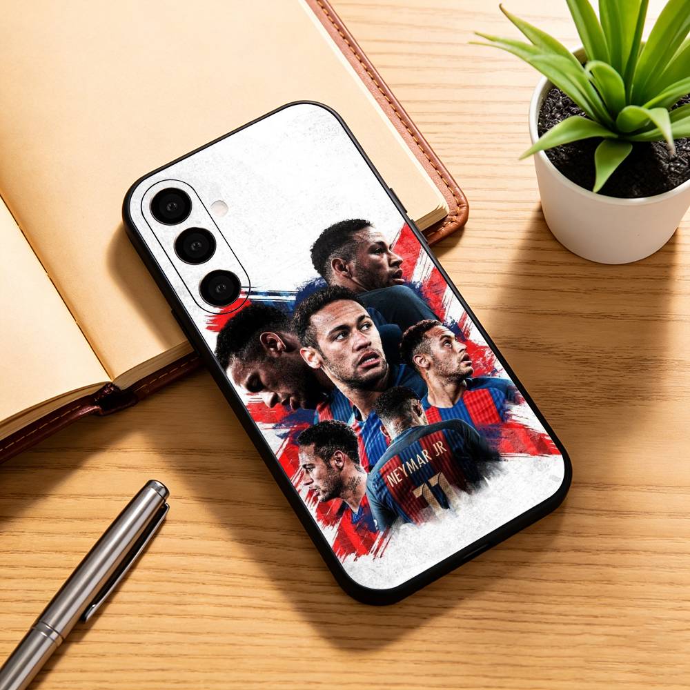 

F-Football 10 N-Neymar J-jr Phone Case Black Silicone Soft For Samsung Galaxy A73,A72,A71,A70,A53,A52,A51 Samsung a52