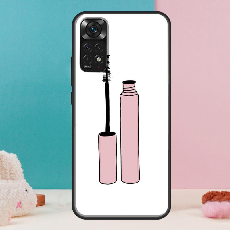 Lipstick Make Up Case For Xiaomi Redmi Note 13 12 Pro 14 11 9 10 9S 10S 11S 12S Redmi 14C 13C 10C 12C Cover