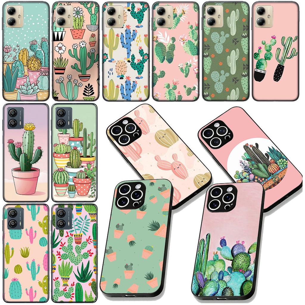 Cactus Wallpaper Phone Cover for Samsung Galaxy S25 Edge S24 S23 FE Plus Ultra A16 A15 A55 A57 5G Protective Case