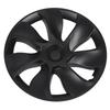 4PCS 19in Wheel Hub Cap Whirlwind Style Sporty Wheel Rim Cover Replacement For Tesla Model Y 2020 To 2023 Matte Black
