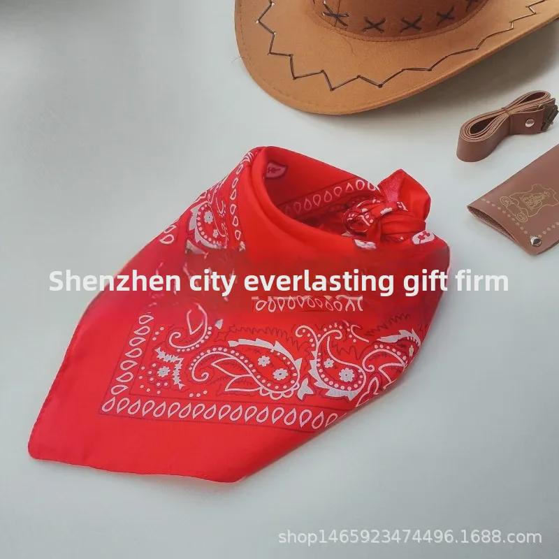 Cowboy Toy Set: Hat, Scarf, Revolver & Leather Holster