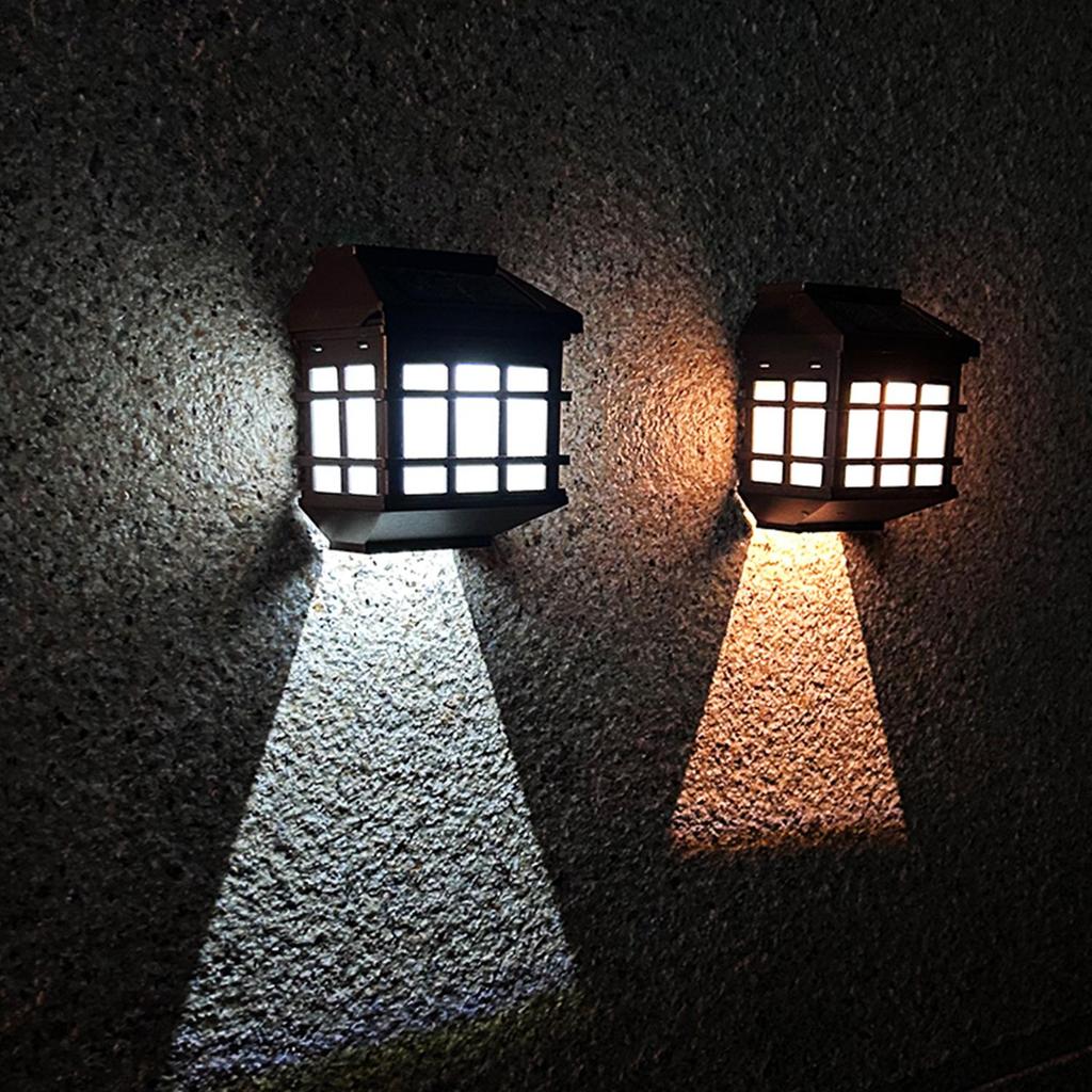 Solar Window Pane & Wall Lights - Waterproof Garden, Villa, Fence & Stair Lighting