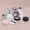 1Pcs Portable Plastic Powder Box Empty Loose Powder Container With Sieve Mirror Cosmetic Sifter Jar Travel Makeup Accessories